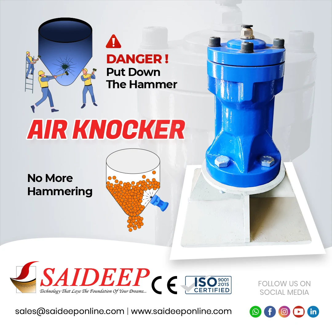 Saideep air knocker for hopper walls