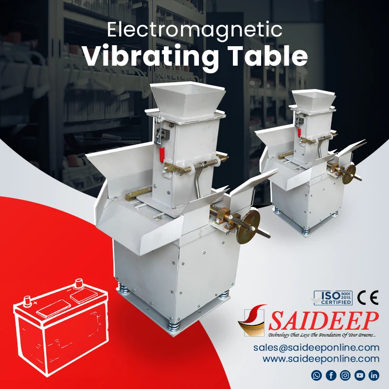Electromagnetic vibrating table