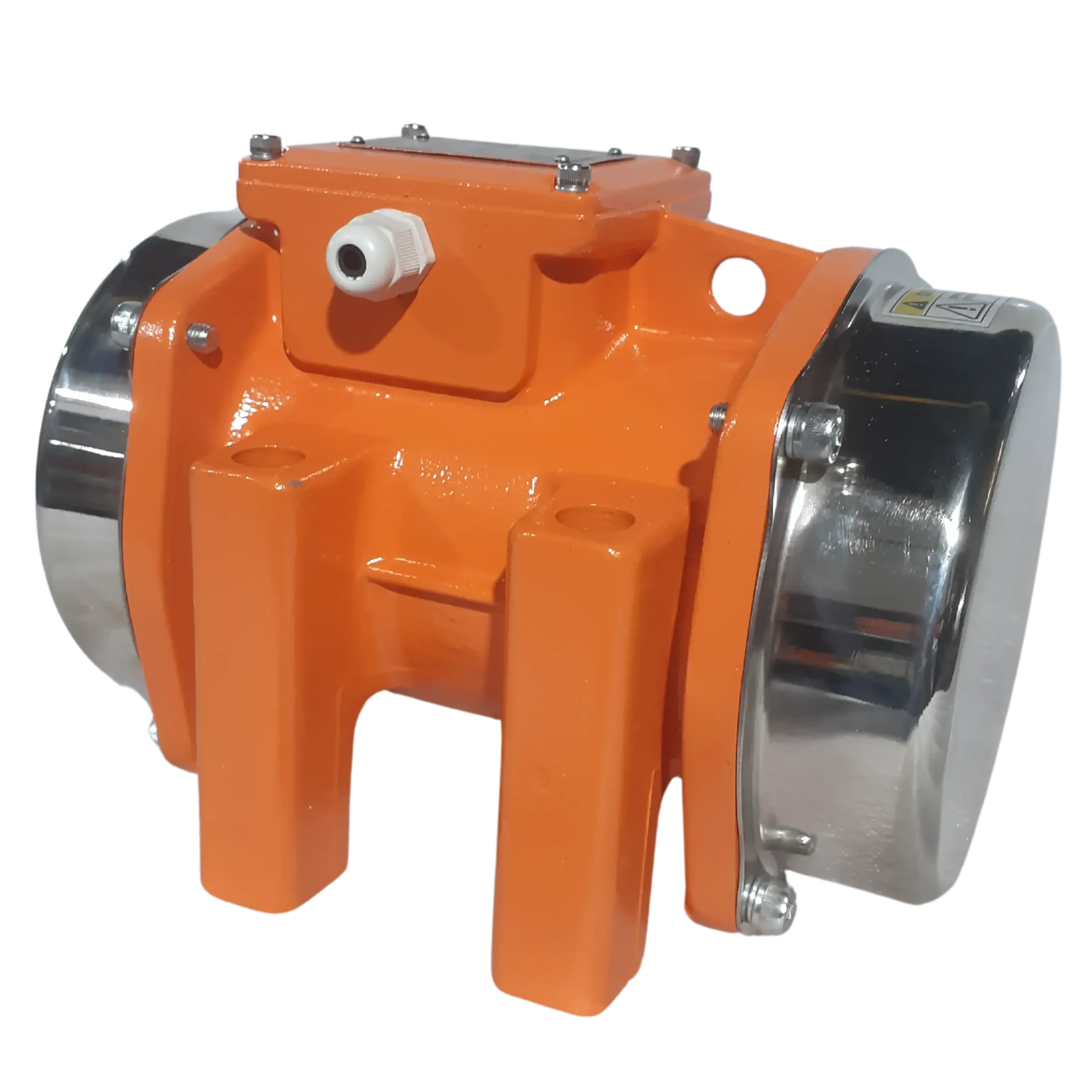 External shutter vibrator clamped to concrete formwork