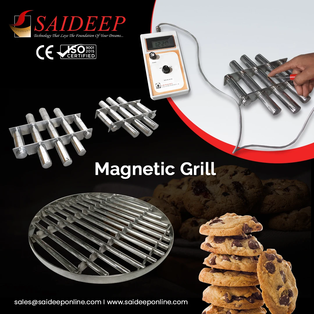 High-power magnetic grills for fine powder
