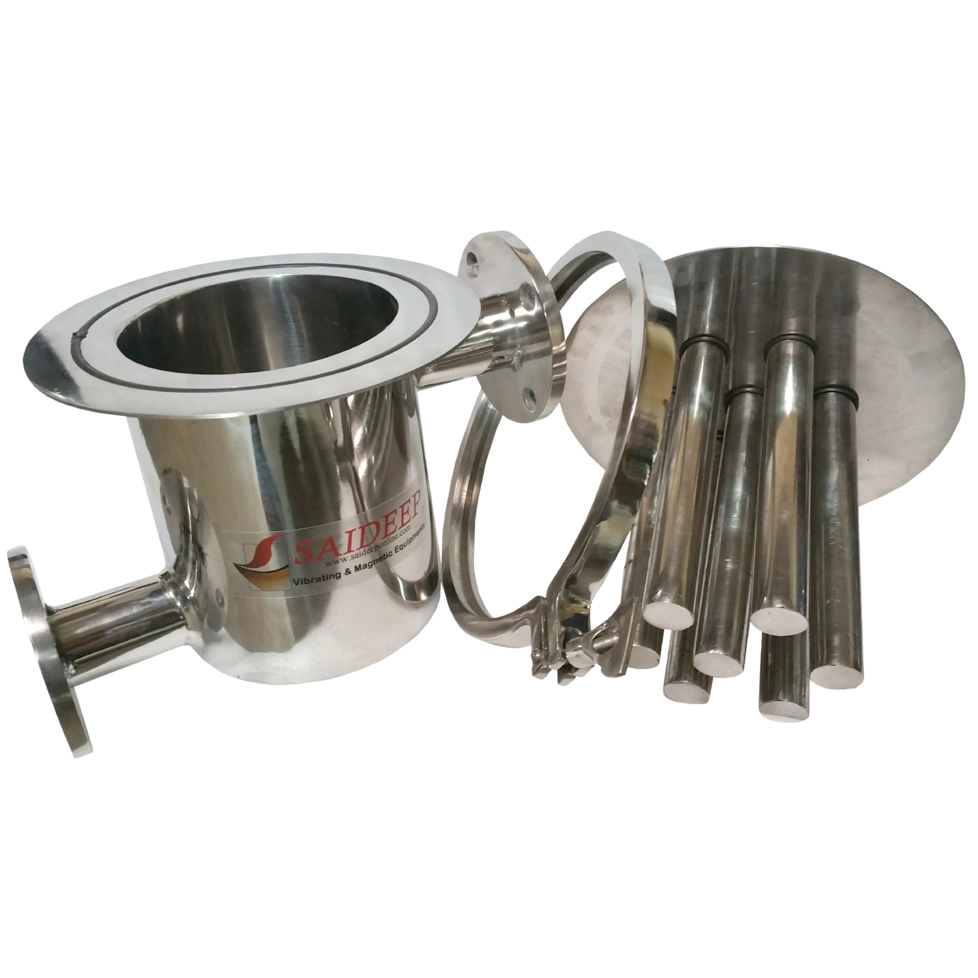 Stainless liquid line trap magnet