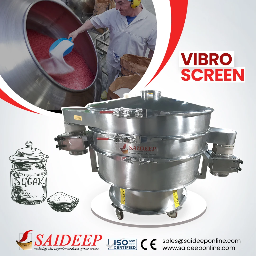 Circular vibro screen installed for sugar screening